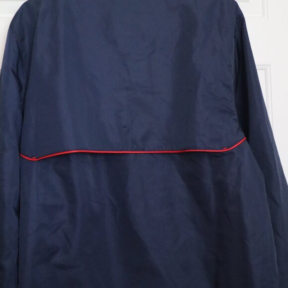 Men's Size M New England Patriots Navy/Red Windbreaker w, Front Zipper  LKN - Picture 5 of 8